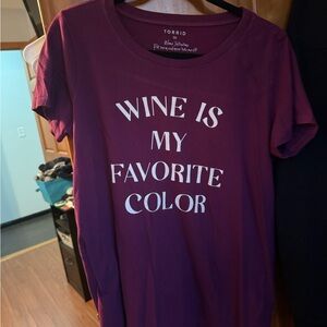 Torrid Burgundy Graphic Tee